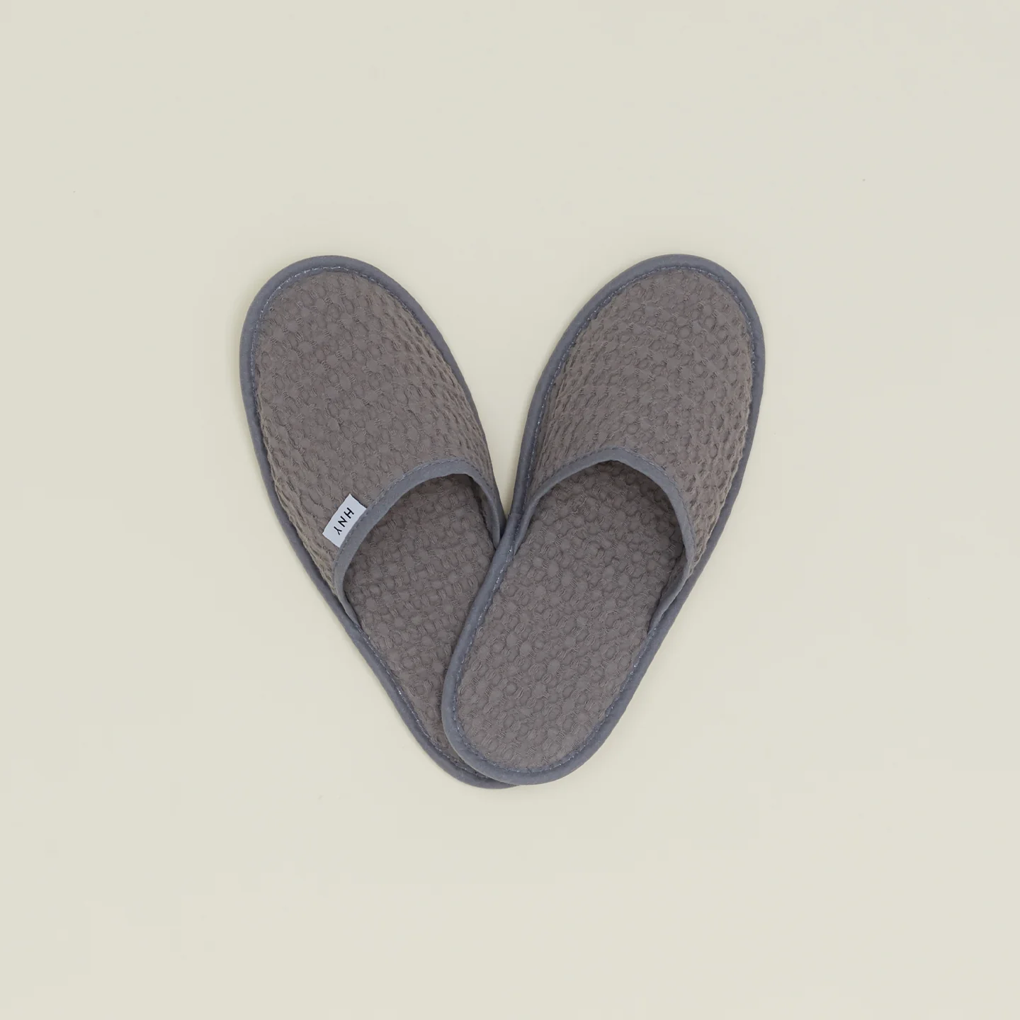 Simple Waffle Slippers - Dark Grey - Image 2
