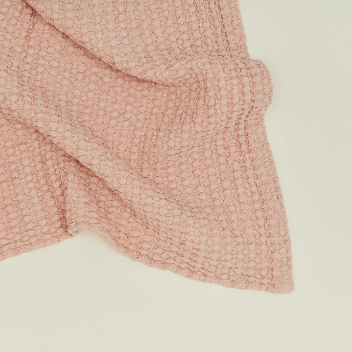 Simple Waffle Towel - Blush - Image 2