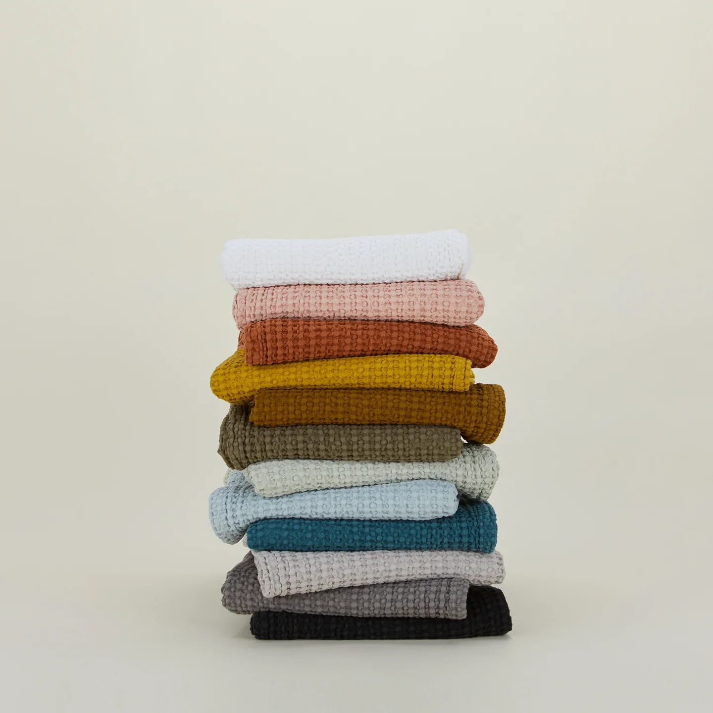 Simple Waffle Towel - Blush - Image 3