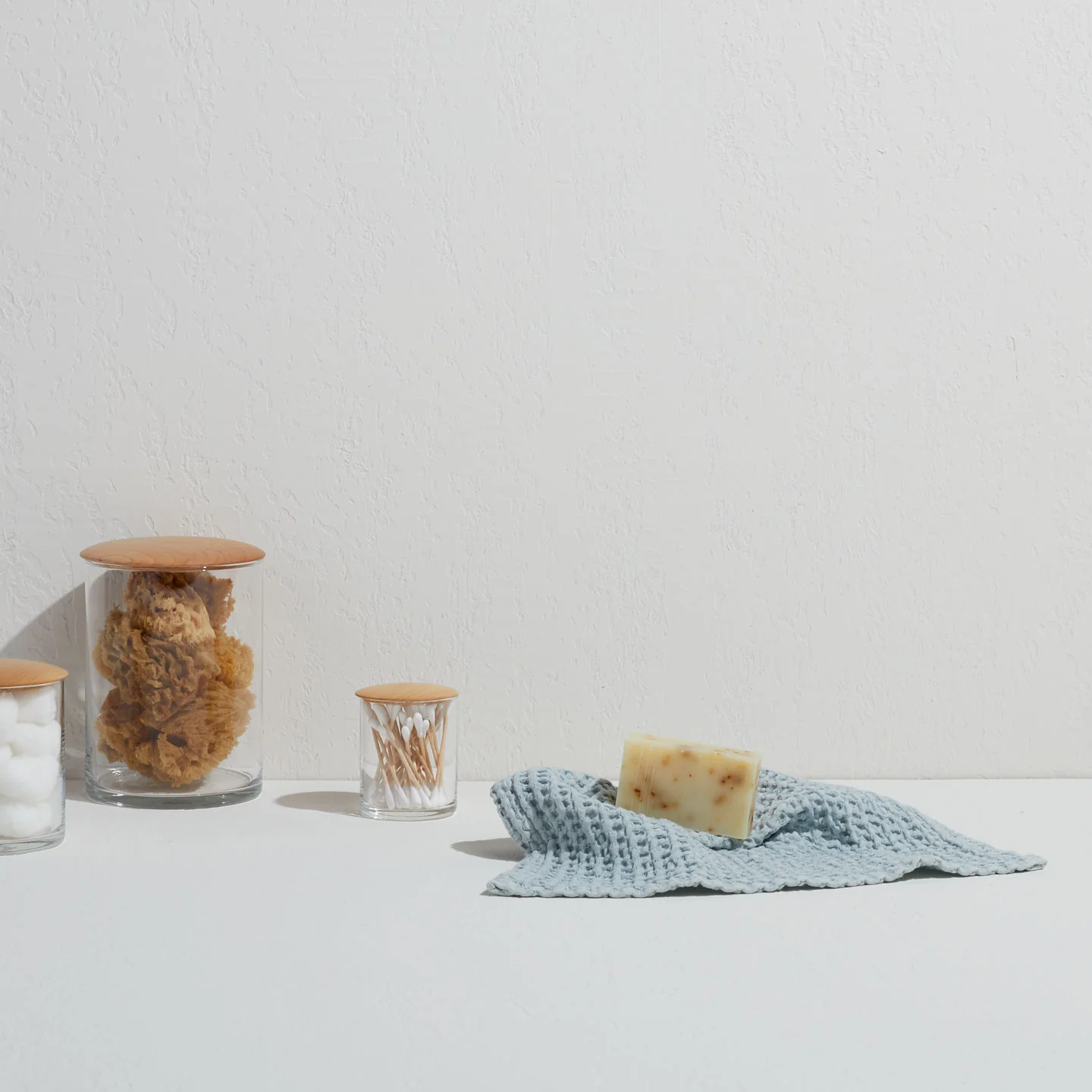 Simple Waffle Towel - Sky - Image 5
