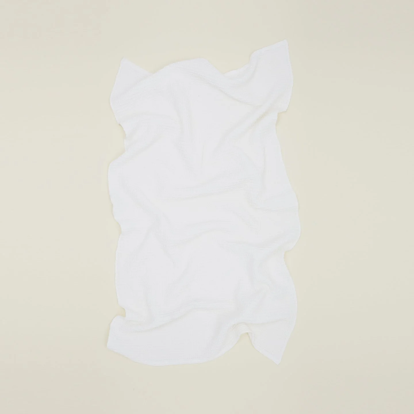 Simple Waffle Towel - White