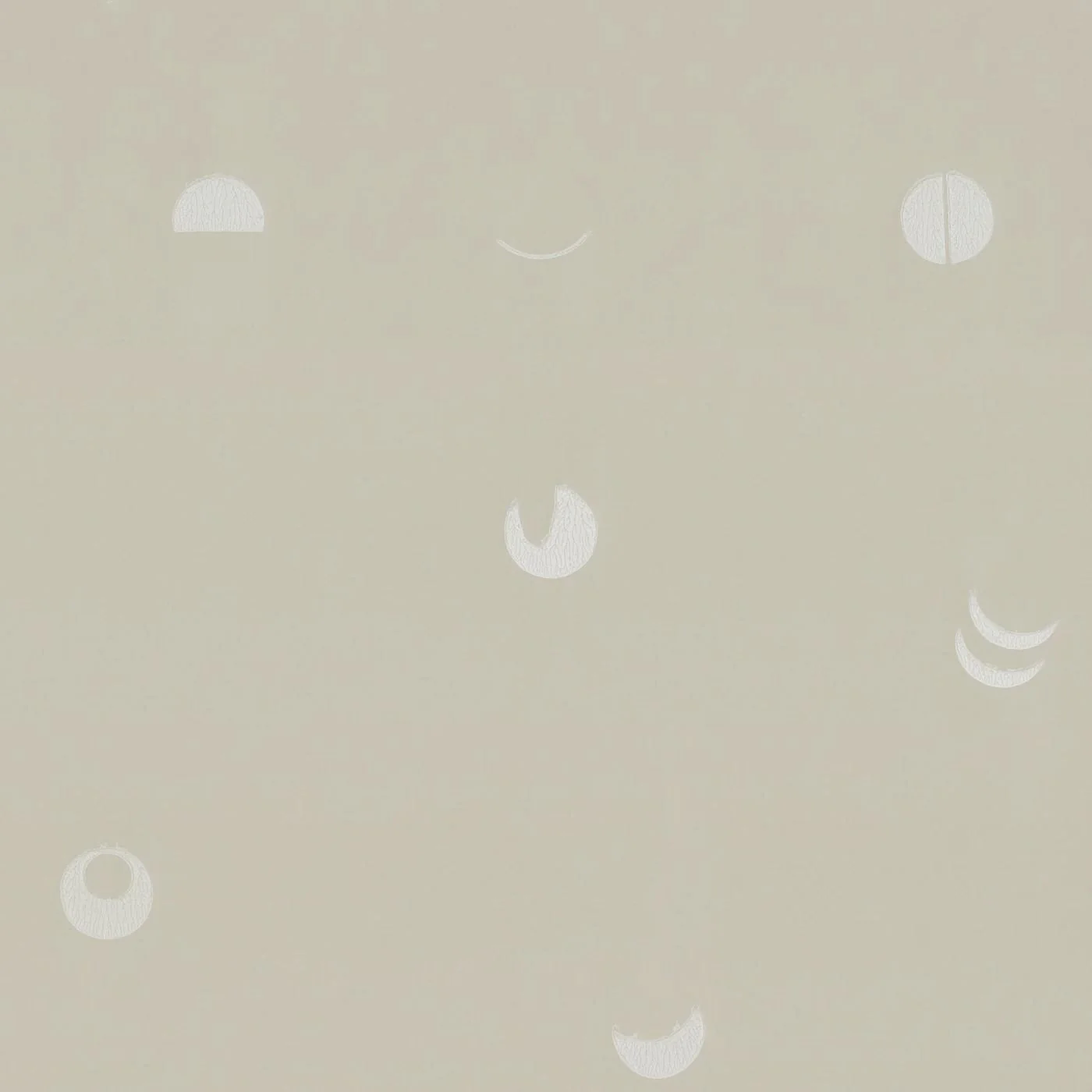 Spaced Moons Wallpaper - Linen