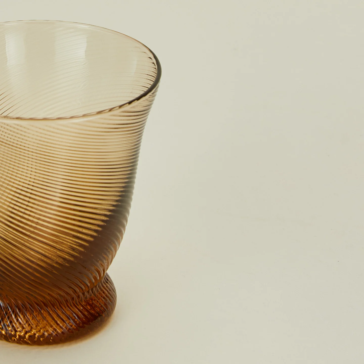 Spiral Tumbler, Set of 4 - Brown - Image 3