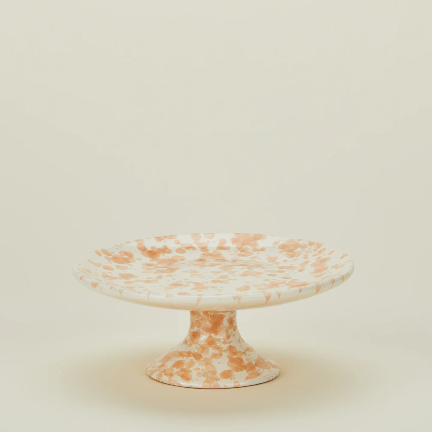 Splatter Cake Stand - Tan/Ivory