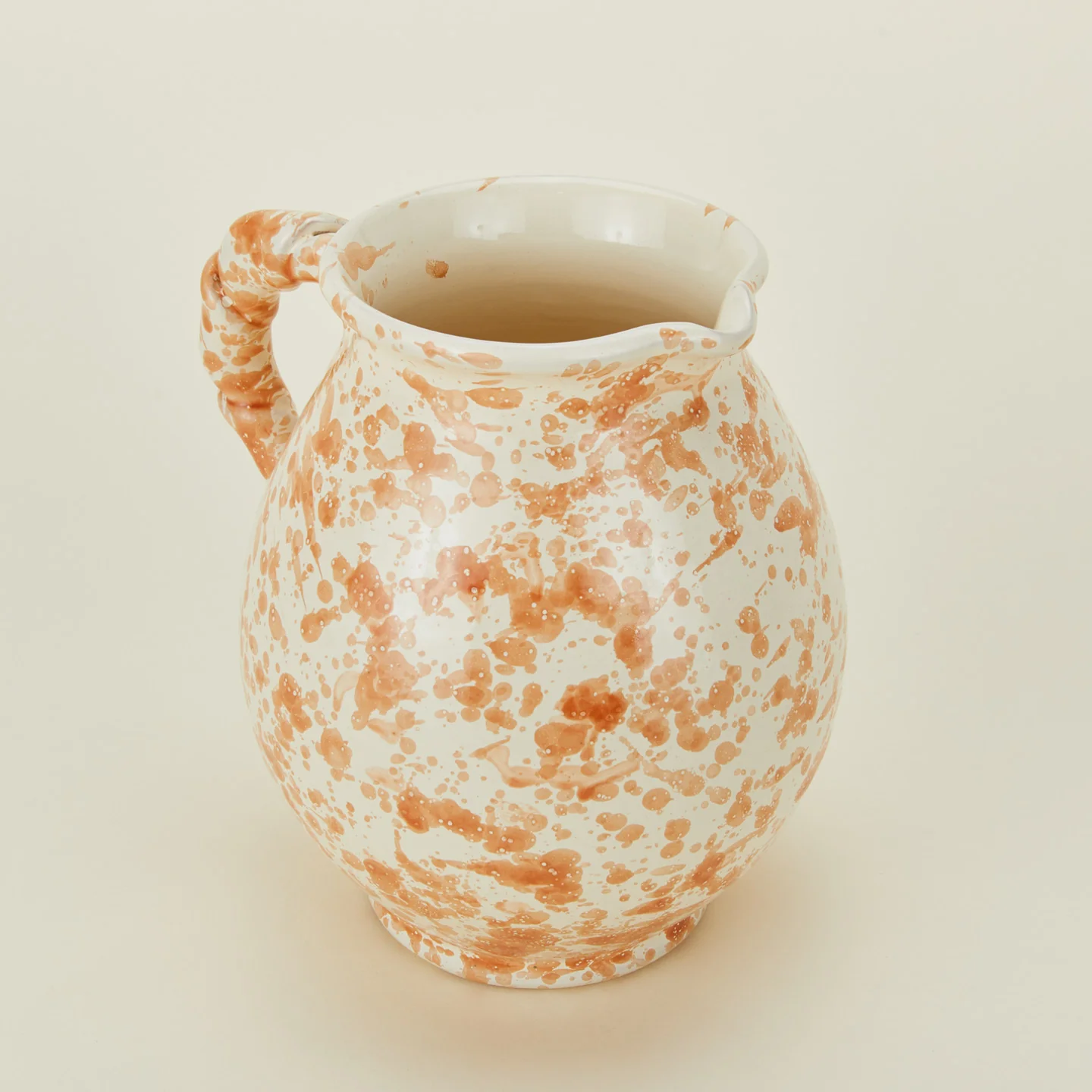 Splatter Cigno Jug - Tan/Ivory - Image 3
