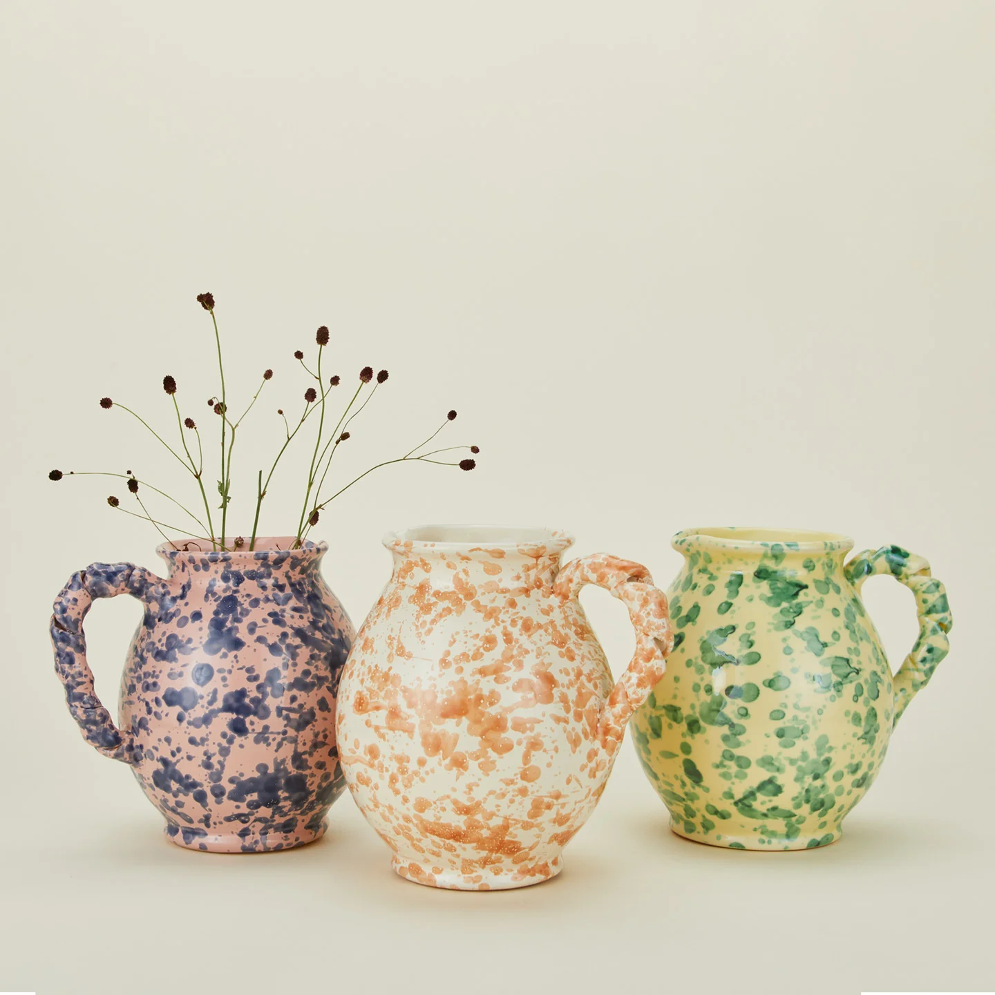Splatter Cigno Jug - Tan/Ivory - Image 5