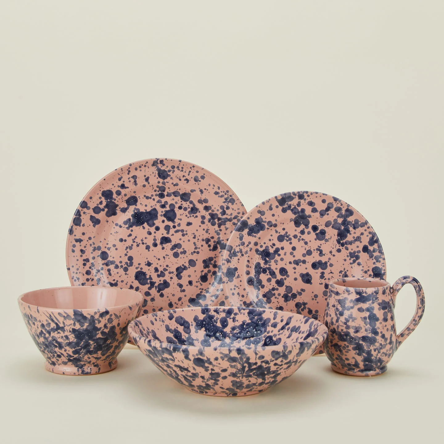 Splatter Dinner Plate - Pink/Blue - Image 7