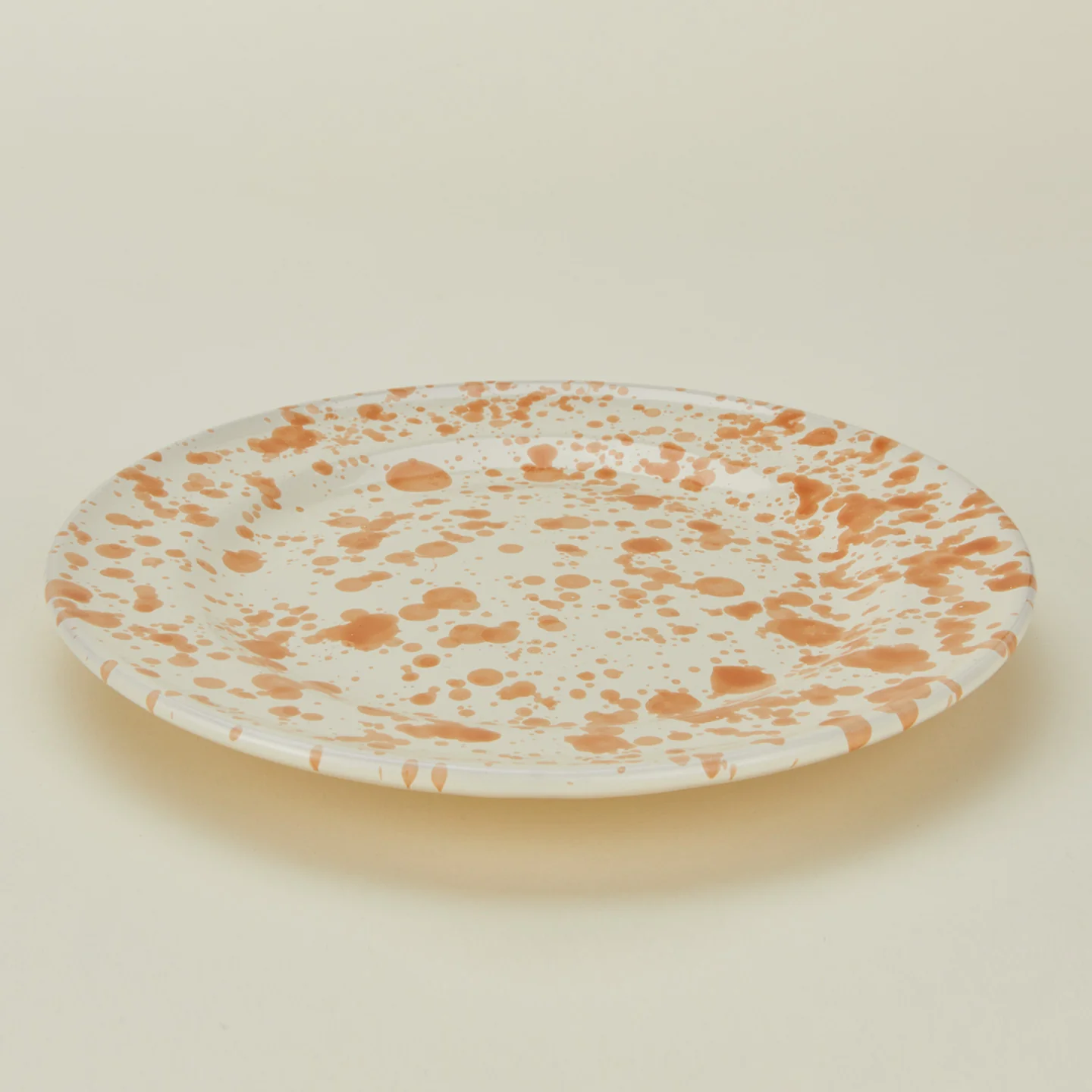 Splatter Dinner Plate - Tan/Ivory - Image 4