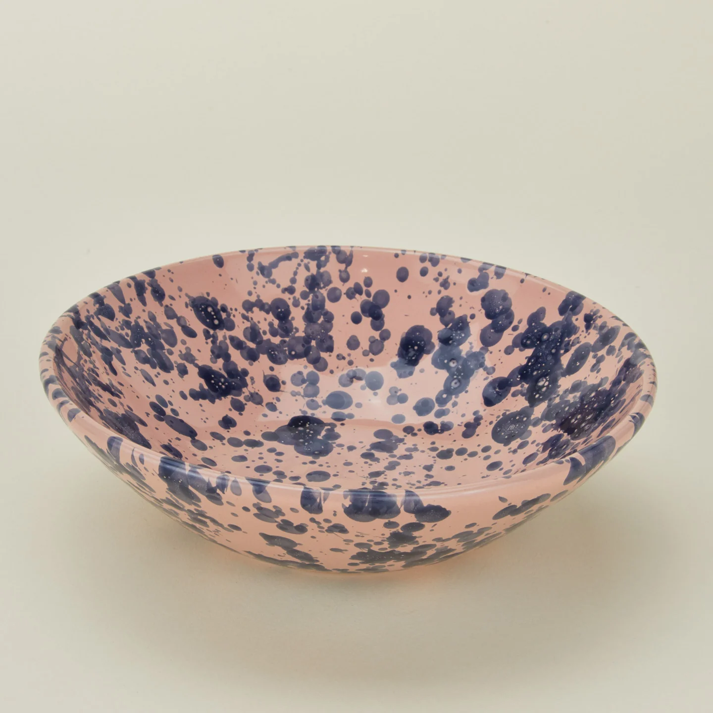 Splatter Low Bowl - Pink/Blue - Image 3