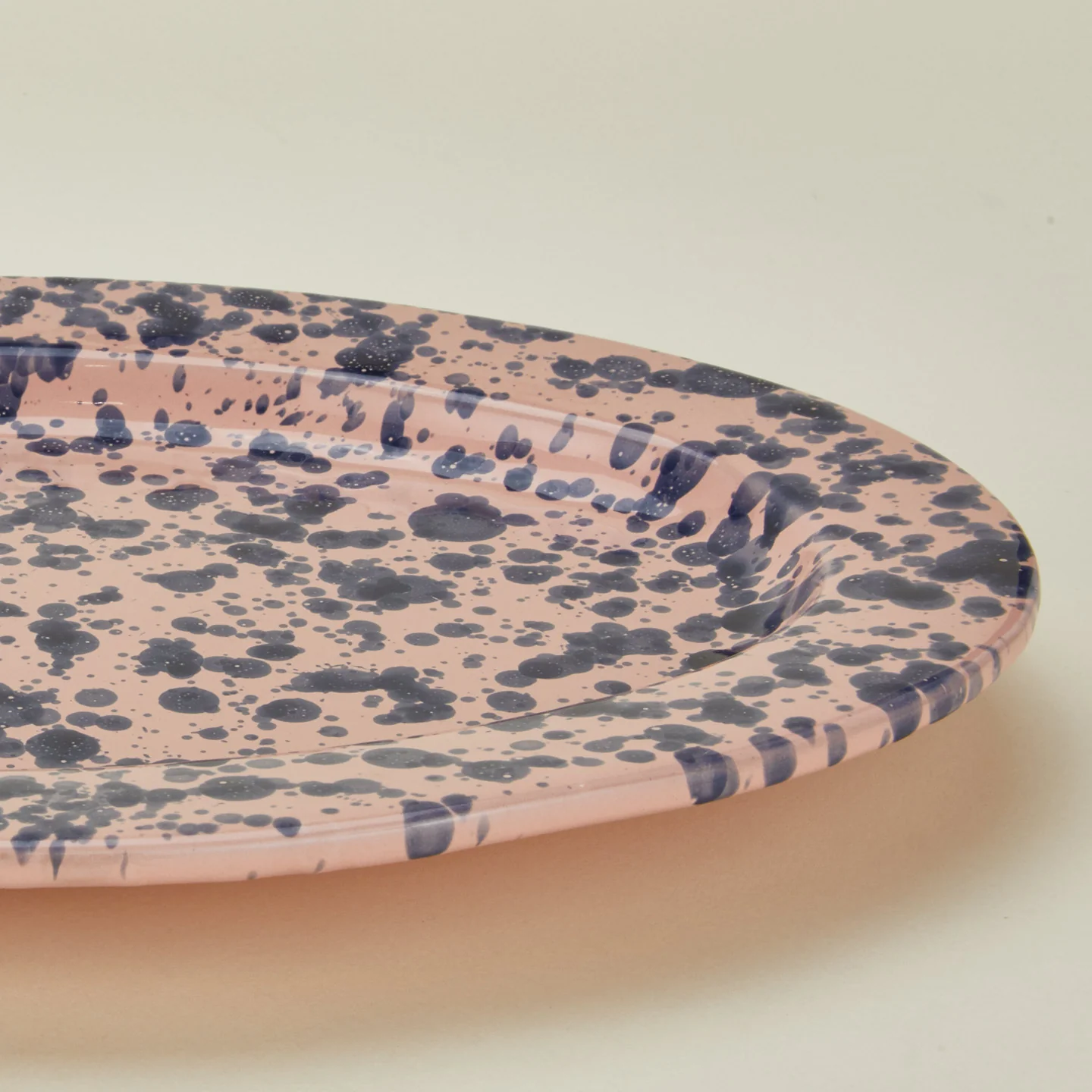 Splatter Oval Platter - Pink/Blue - Image 5
