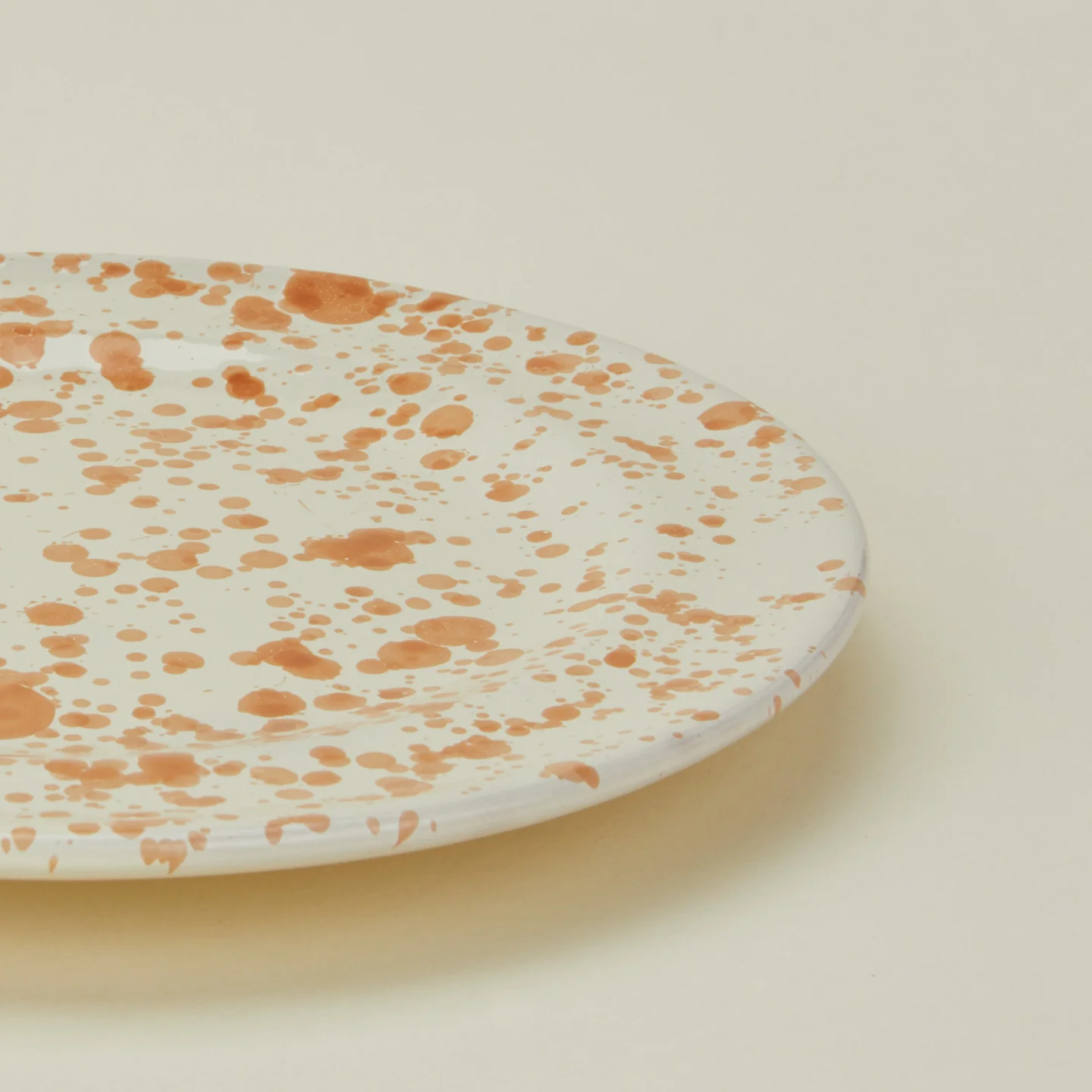 Splatter Salad Plate - Tan/Ivory - Image 5