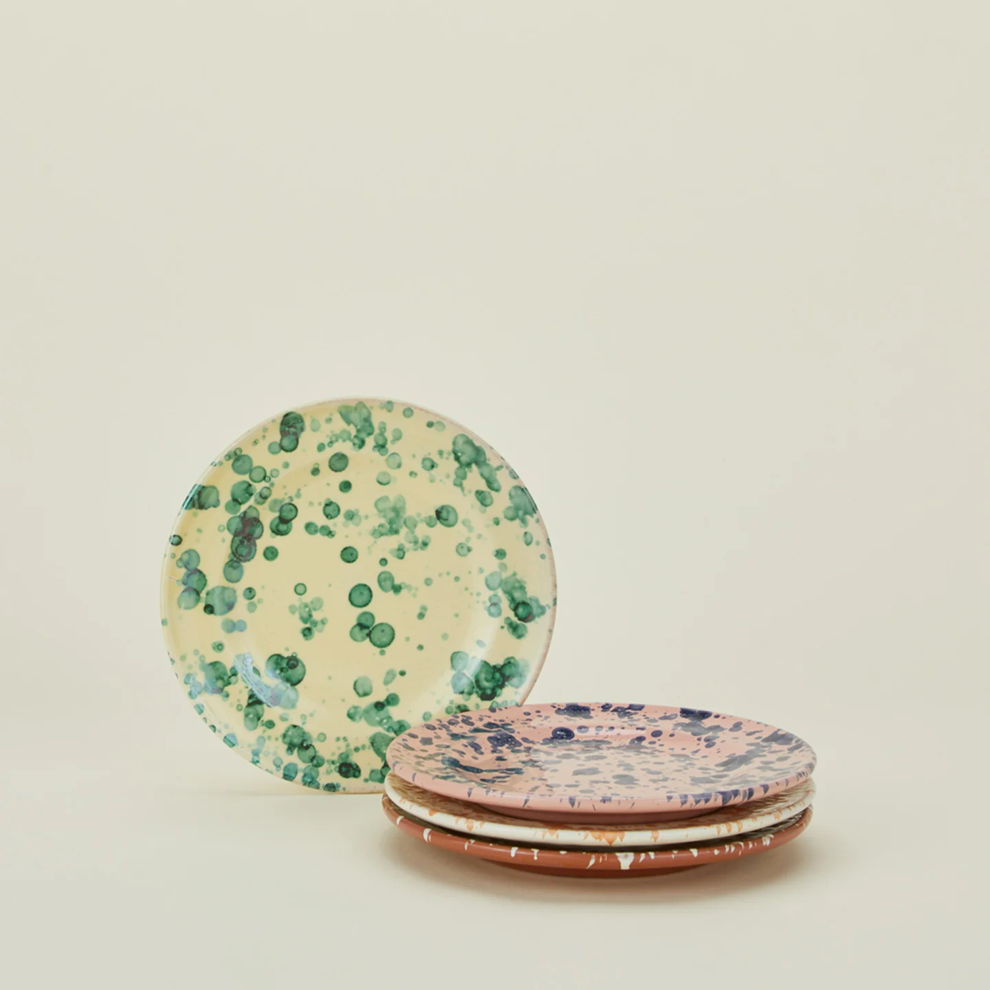 Splatter Salad Plate - Terracotta/Cream - Image 6