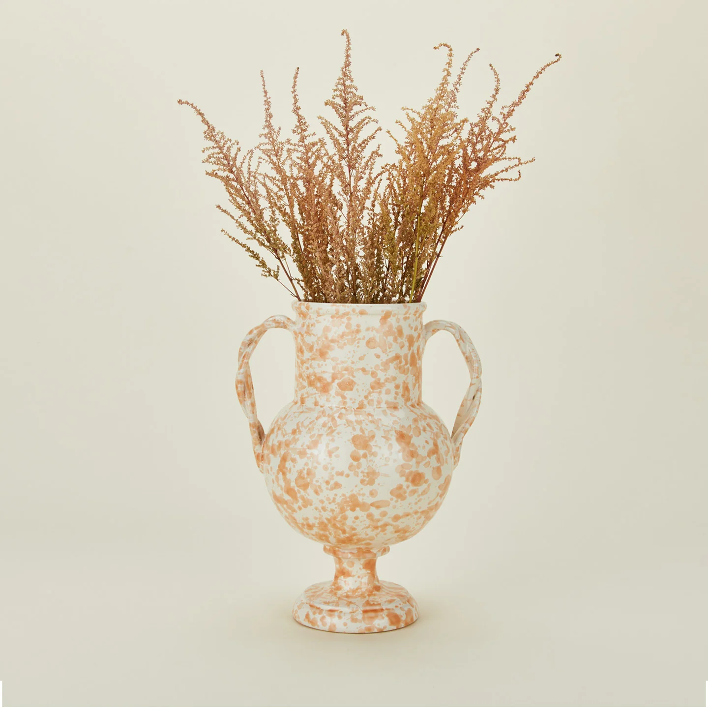 Splatter Verona Vase - Tan/Ivory - Image 4