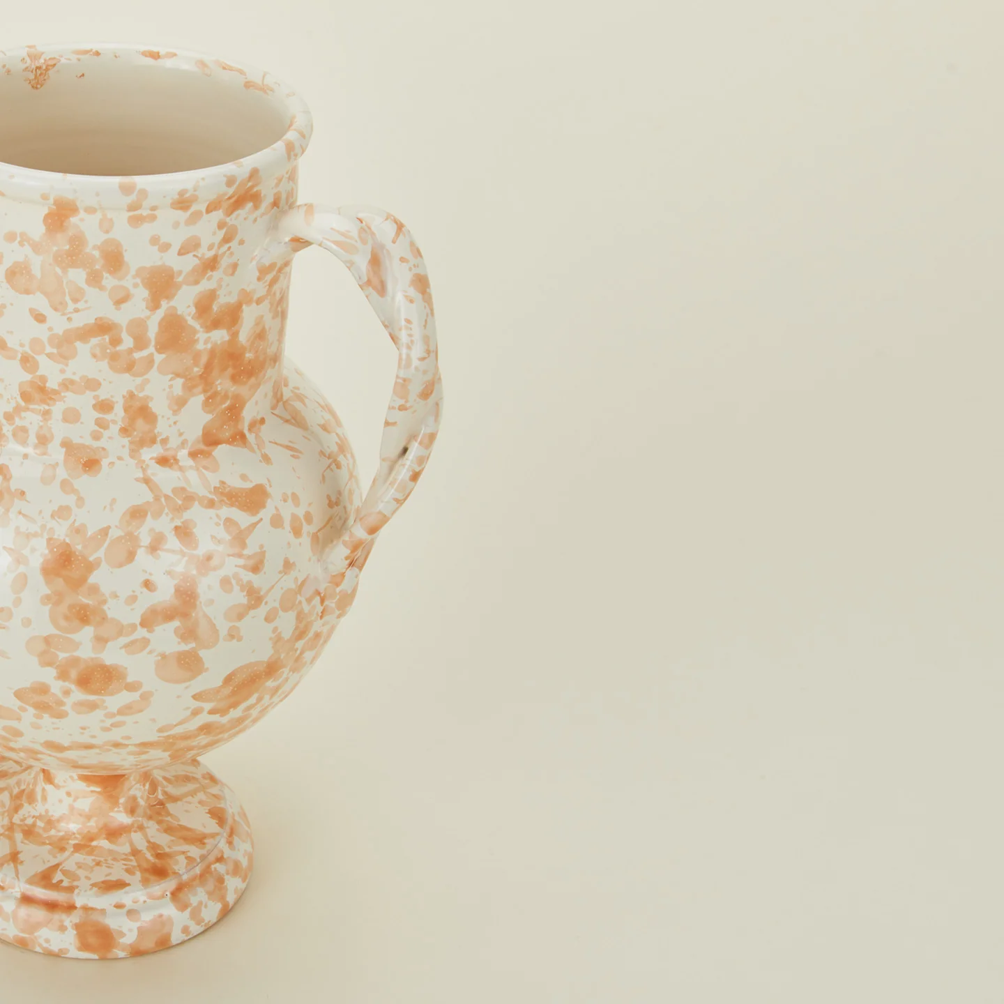 Splatter Verona Vase - Tan/Ivory - Image 6