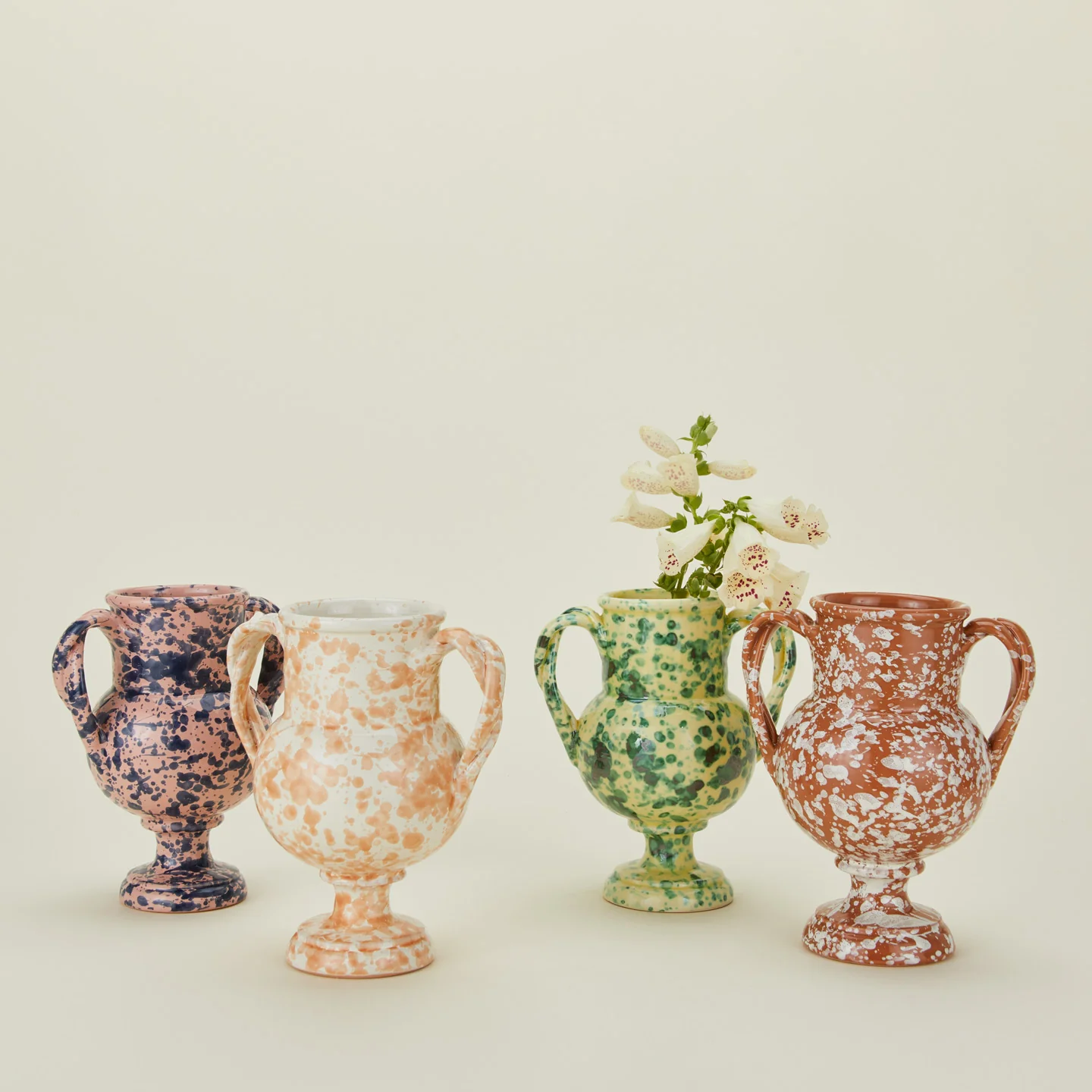 Splatter Verona Vase - Terracotta/Cream - Image 7