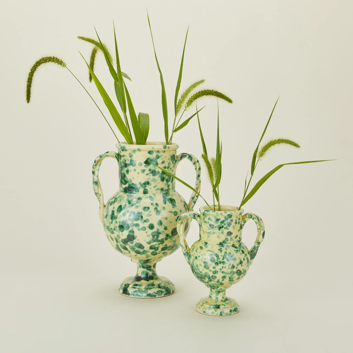 Splatter Verona Vase - Yellow/Green - Image 2