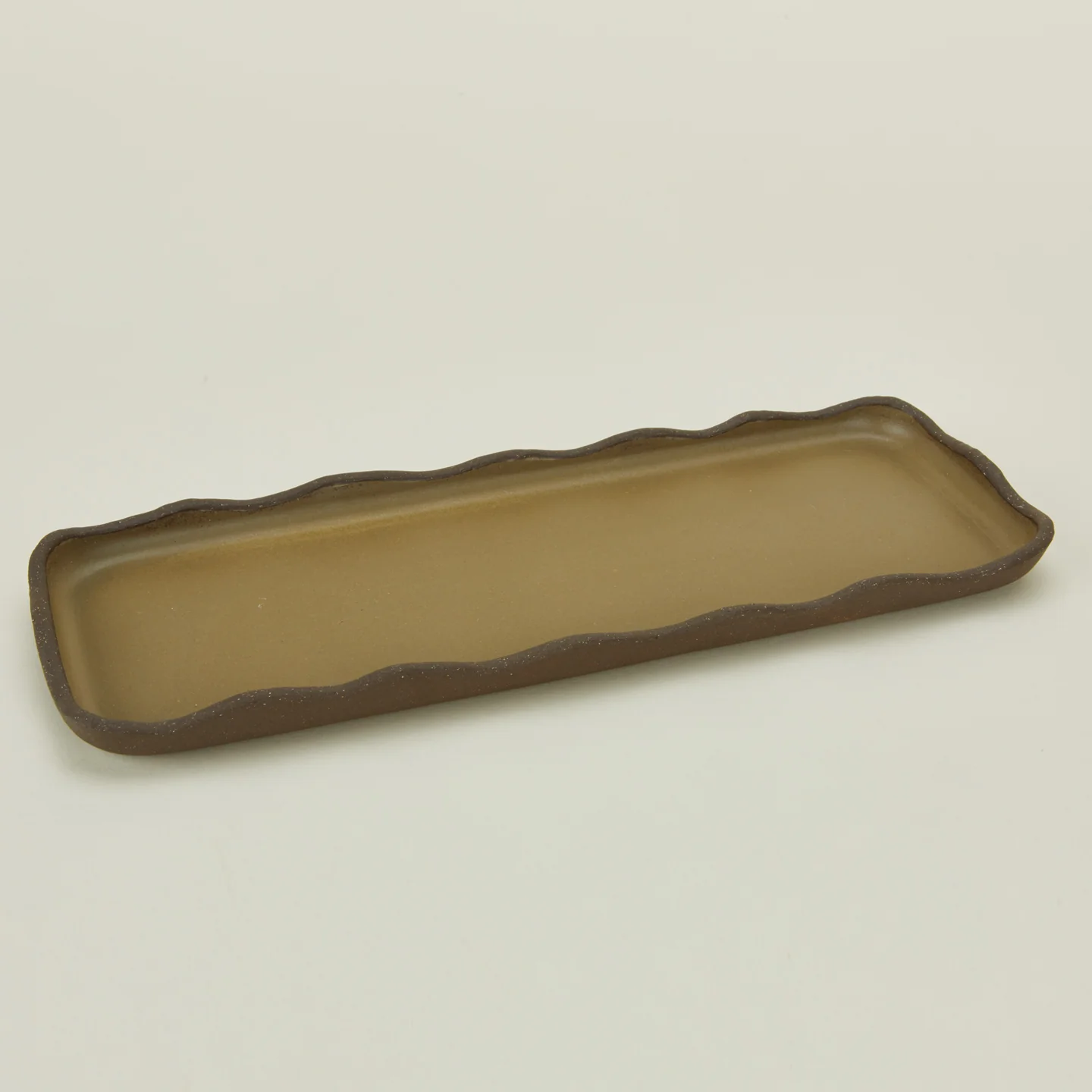 Stoneware Wavy Tray - Olive - Image 3
