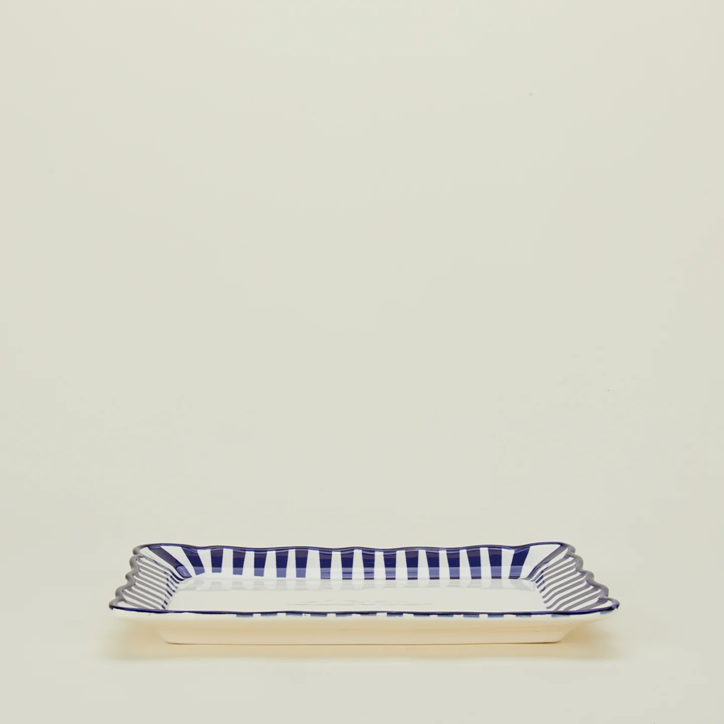 Striped Edge Rectangular Platter - Image 2