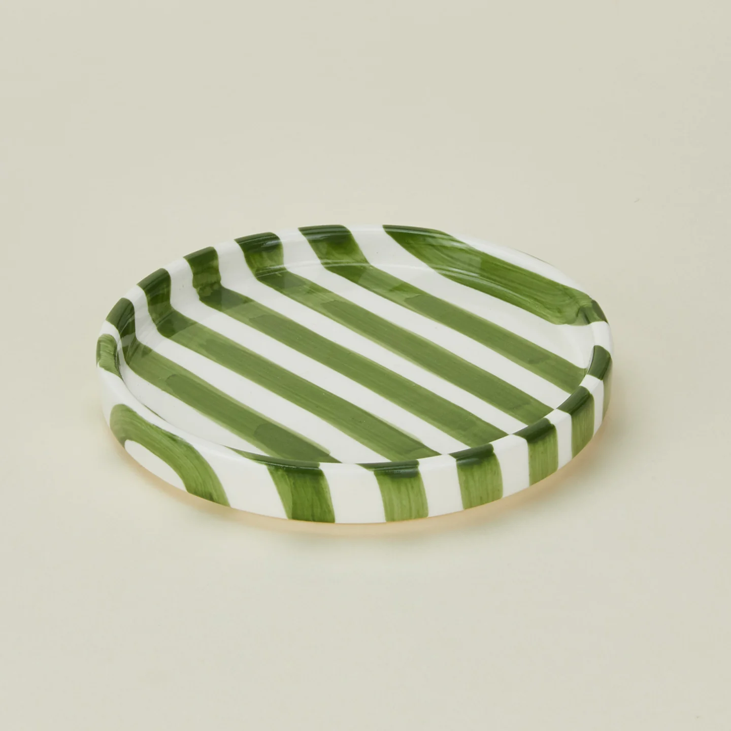 Striped Mini Plate - Olive - Image 4