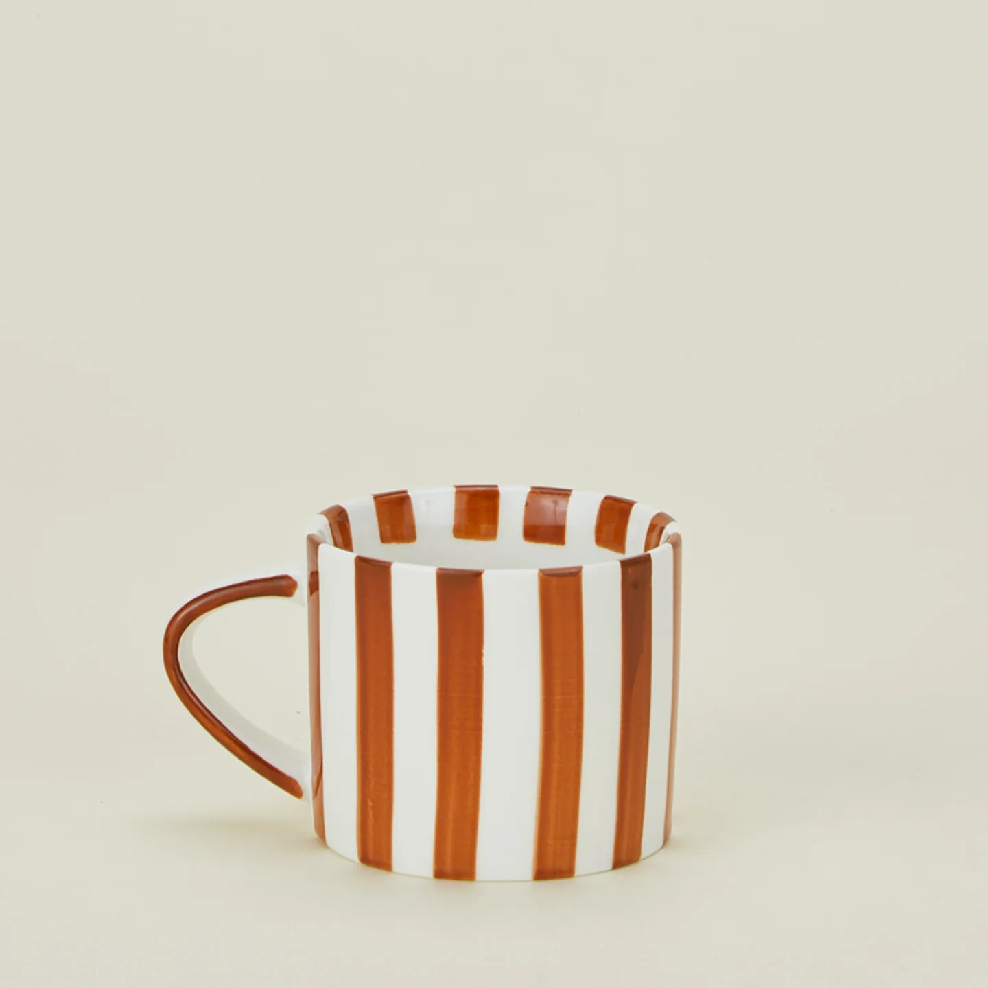 Striped Mug - Brown