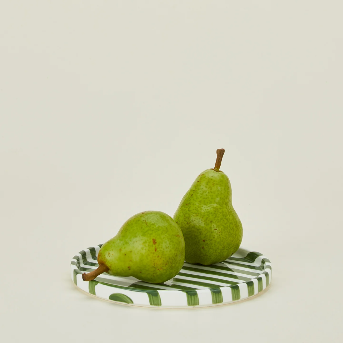 Striped Side Plate - Olive - Image 2