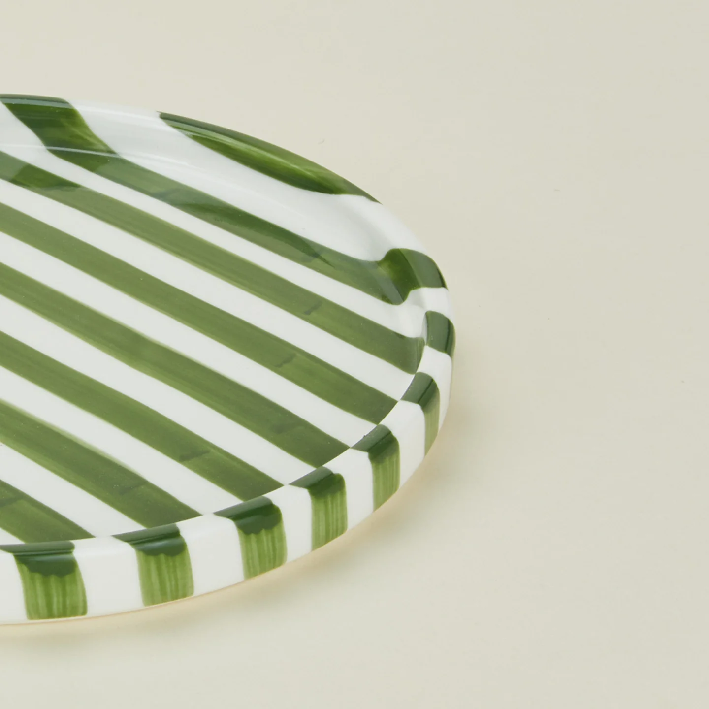 Striped Side Plate - Olive - Image 5