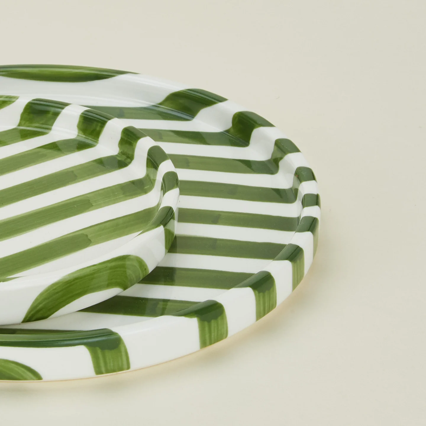 Striped Side Plate - Olive - Image 7