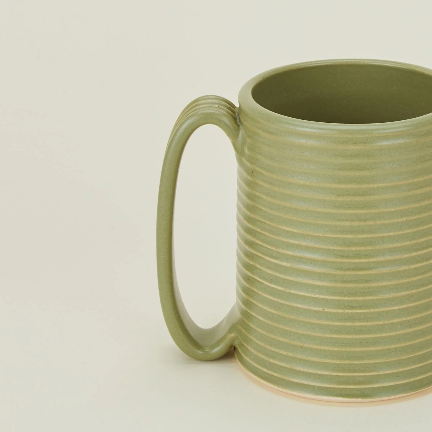 Tall Ribbed Mug - Olive - Image 4