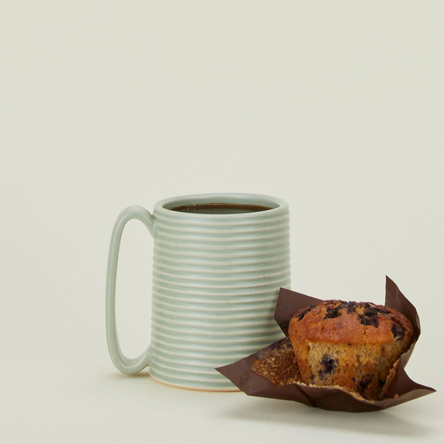 Tall Ribbed Mug - Seafoam - Image 2