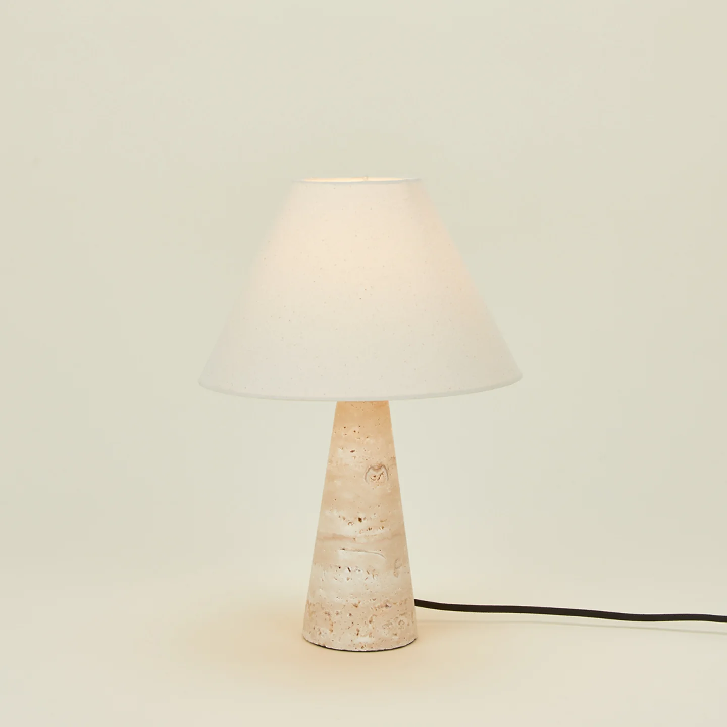 Tall Silee Travertine Lamp - Image 3