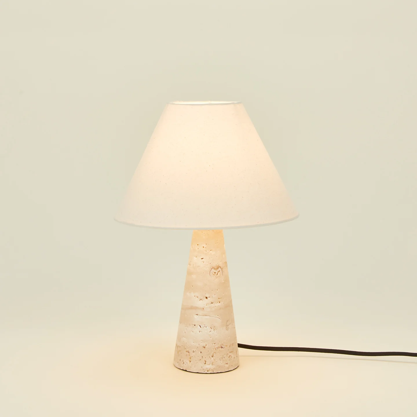 Tall Silee Travertine Lamp - Image 4