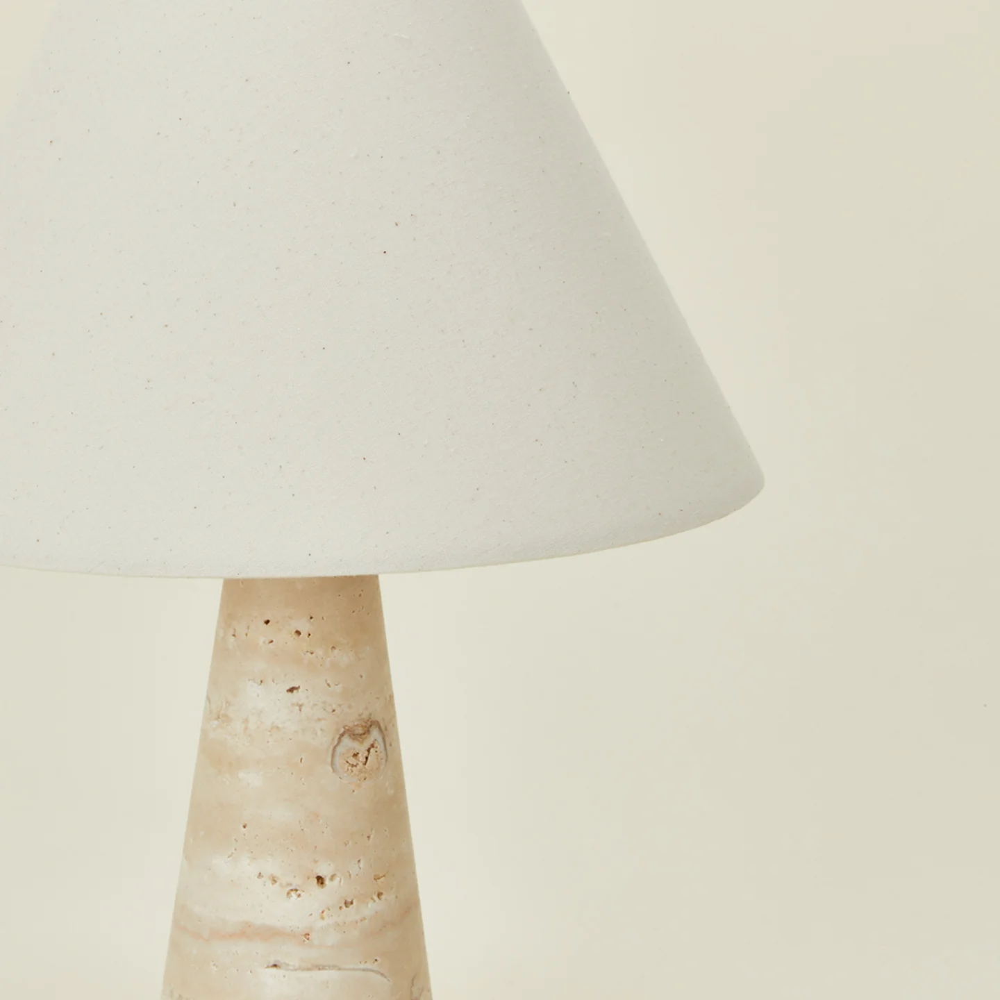 Tall Silee Travertine Lamp - Image 5