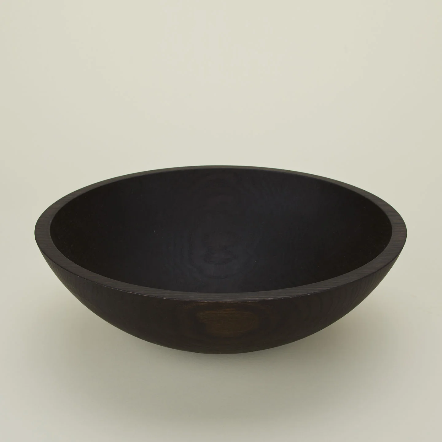 Turned Wood Bowl - Ebonized Oak - Image 6