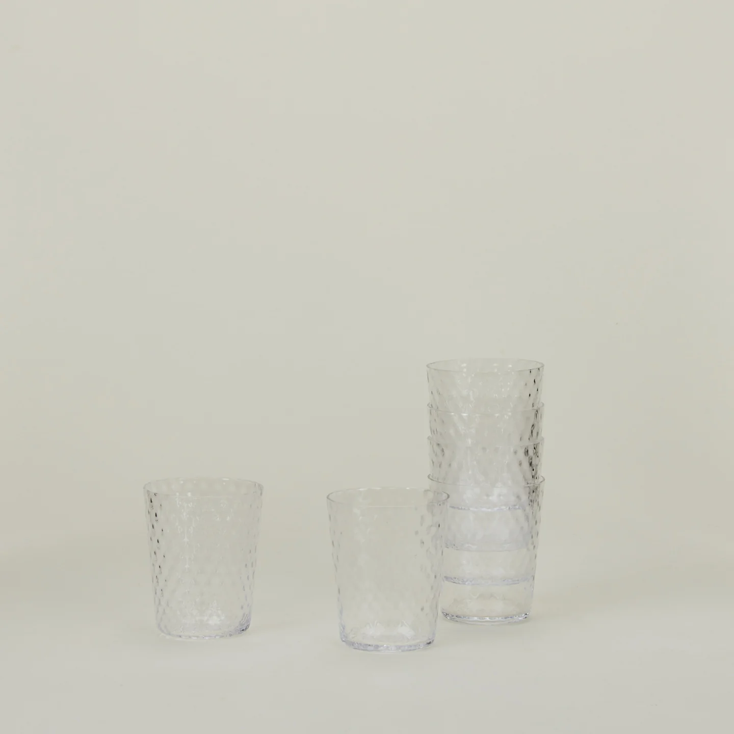 Veneziano Tumbler, Set of 6 - Clear
