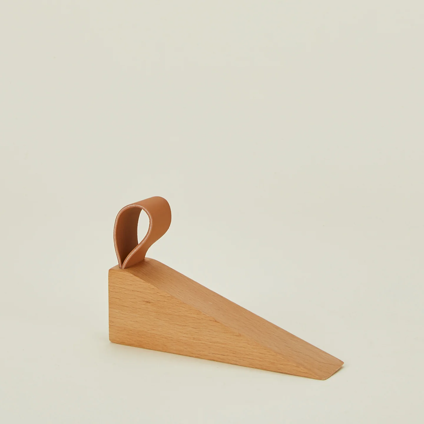 Wood + Leather Door Stopper